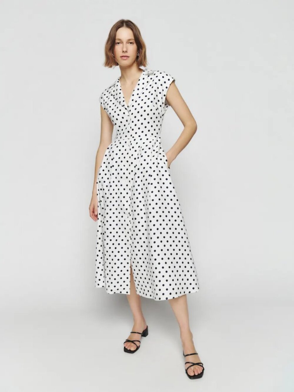 Reformation Zienna Linen Dress Malta Size 0